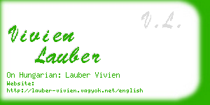 vivien lauber business card